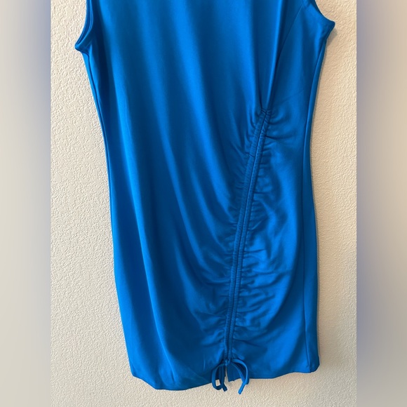 Halogen Cocktail Ruched Knee-Length Dress In Blue Size Small NWOT - Picture 4 of 8